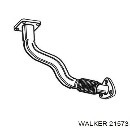 Труба приймальна (штани) глушника, передня 21573 Walker