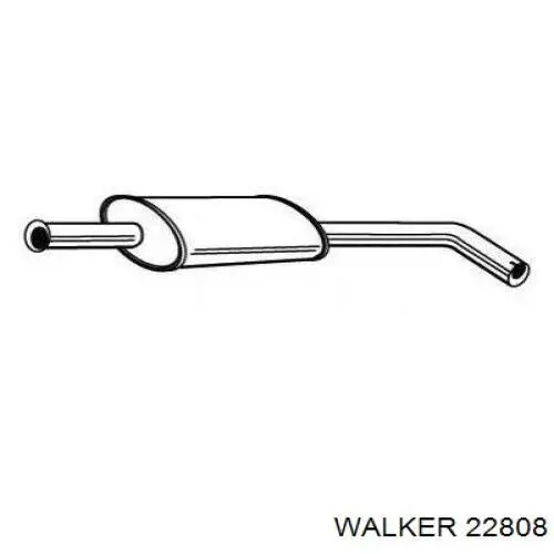22808 Walker глушник, задня частина