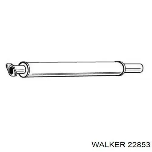 22853 Walker глушник, передня частина