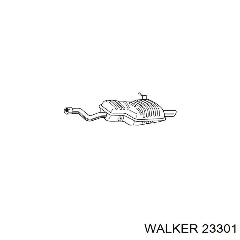 23301 Walker глушник, задня частина