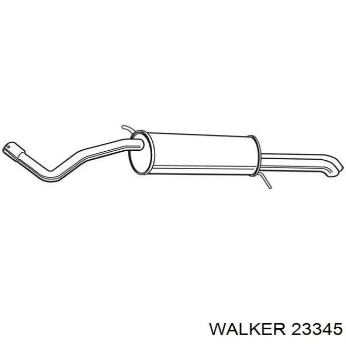 Вихлопна труба Walker 23345 ціна, від 111.05 USD