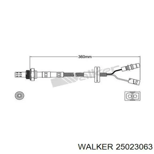 25023063 Walker лямбдазонд, датчик кисню