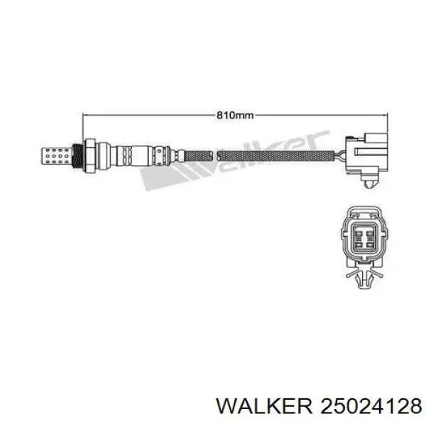 25024128 Walker лямбдазонд, датчик кисню до каталізатора