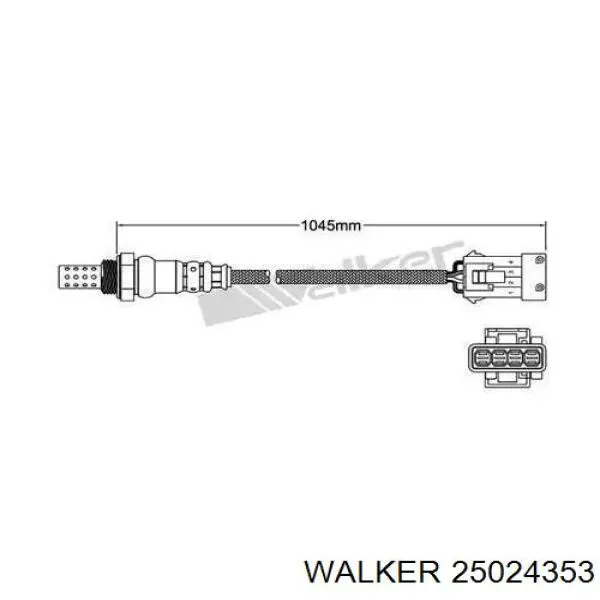 Лямбдазонд, датчик кисню 25024353 Walker