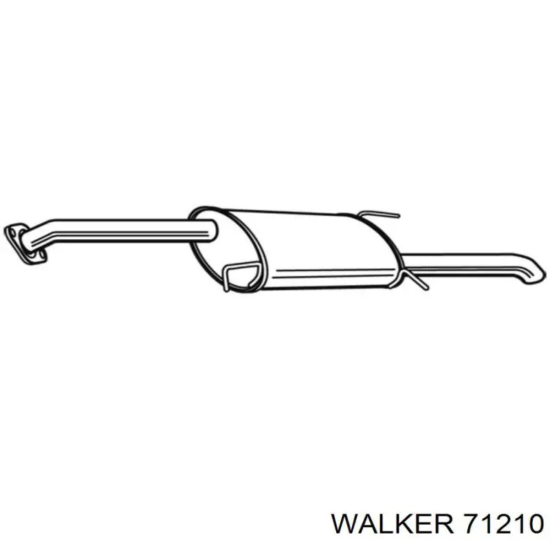 Вихлопна труба Walker 71210 ціна, від 48.52 USD