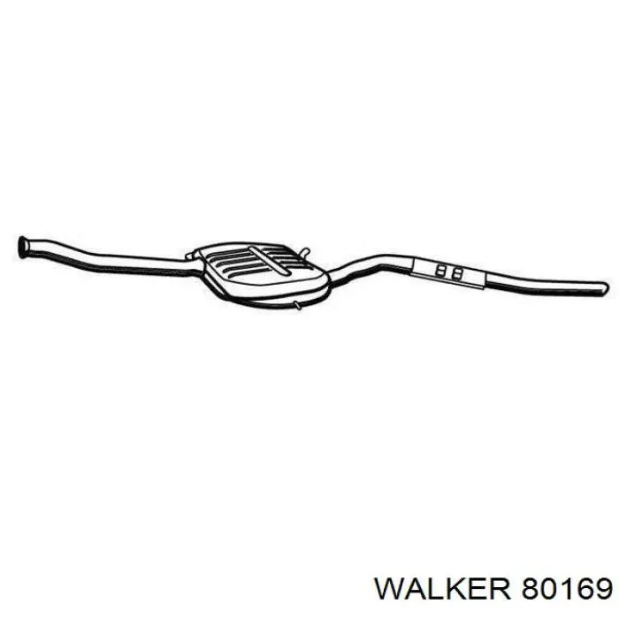 80169 Walker прокладка прийомної труби глушника