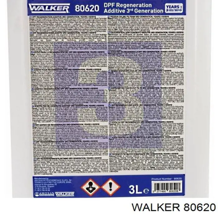 80620 Walker Присадки паливної системи для дизеля