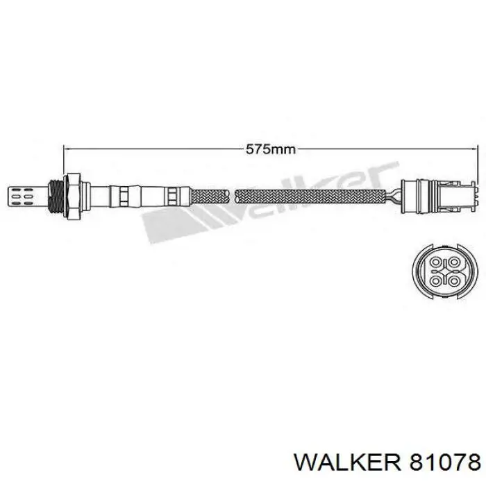 Прокладка глушника 81078 Walker