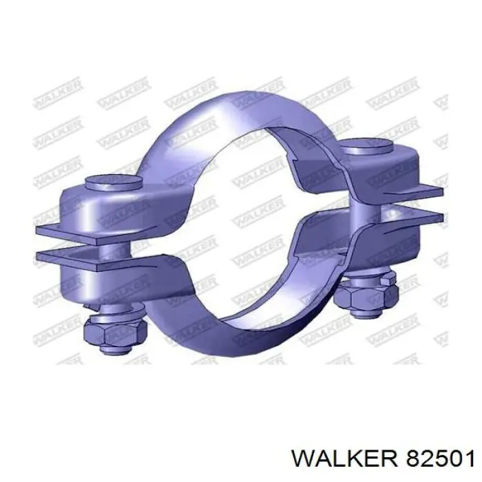 Кронштейн/хомут глушника, задній 82501 Walker