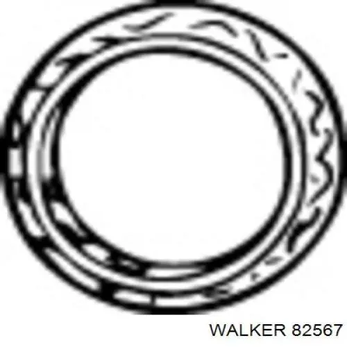 82567 Walker прокладка прийомної труби глушника