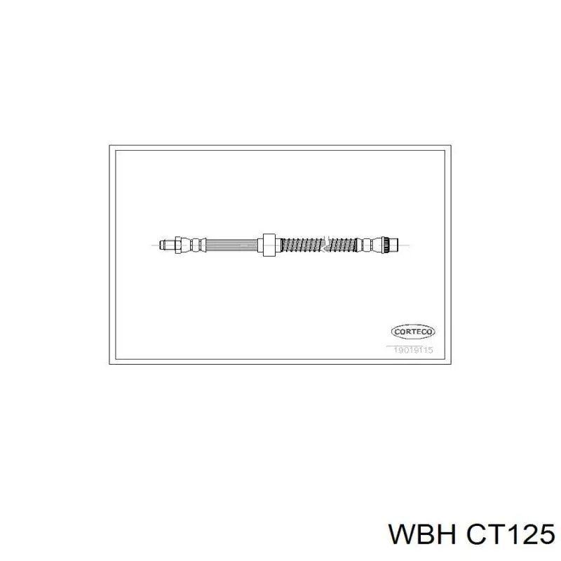 CT125 WBH Гнучка гальмівна трубка передня