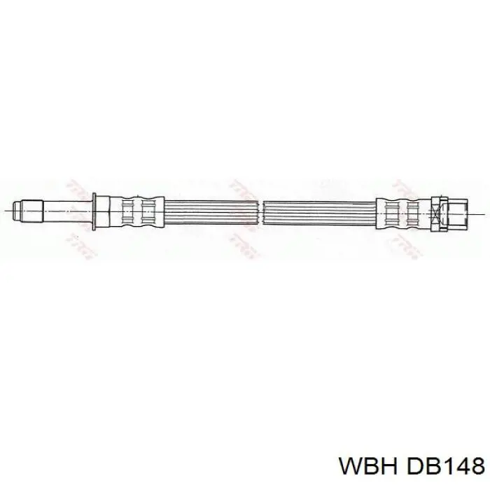 DB148 WBH шланг гальмівний передній