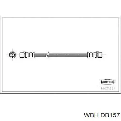 Шланг гальмівний задній DB157 WBH
