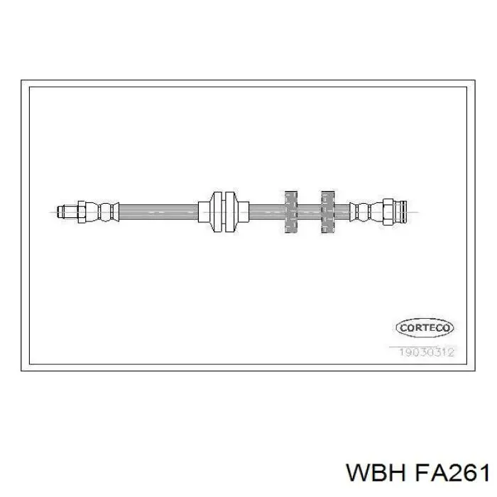 Гальмівні шланги передні FA261 WBH