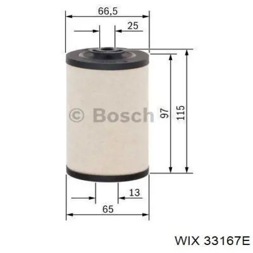 Фільтр тонкого очищення палива WIX 33167E ціна, від 2.84 USD