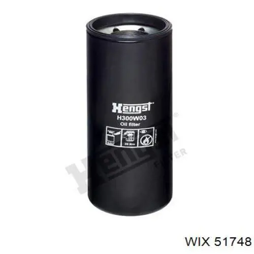Масляний фільтр двигуна WIX 51748 ціна, від 36.69 USD