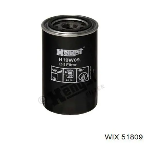Масляний фільтр двигуна WIX 51809 ціна, від 10.49 USD