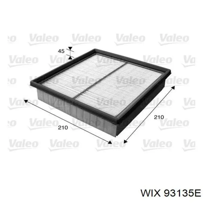 Фільтр повітряний обігрівача WIX 93135E ціна, від 6.31 USD