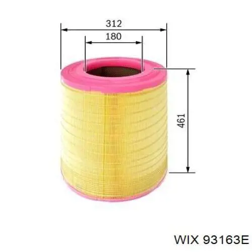 Купити 93163E WIX Автомобільний фільтр повітря