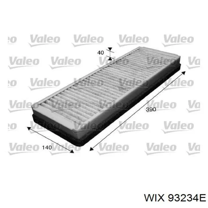 Фільтр повітряний обігрівача WIX 93234E ціна, від 11.12 USD