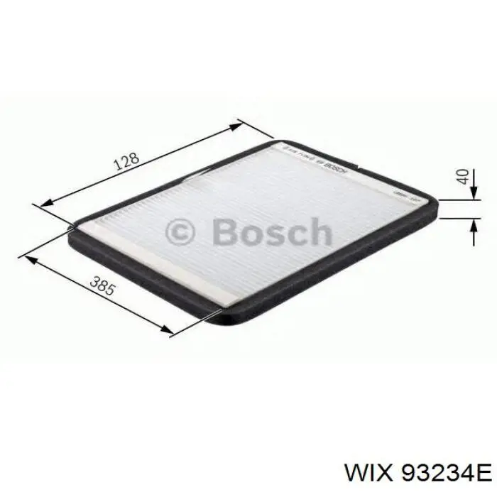 Купити 93234E WIX Фільтр салону вугільний