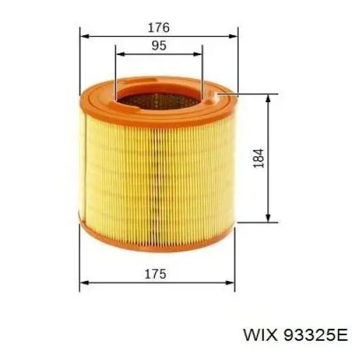 Повітряний фільтр 93325E WIX