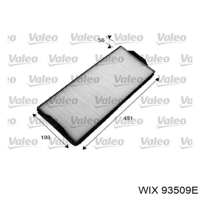 93509E WIX Внутрішньосалонний фільтр