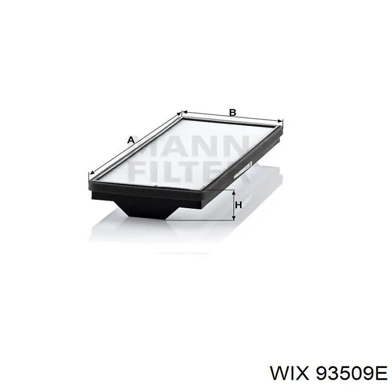 Фільтр повітряний обігрівача WIX 93509E ціна, від 9.43 USD