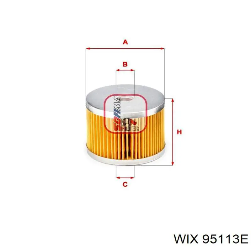 Фільтр тонкого очищення палива WIX 95113E ціна, від 3.30 USD