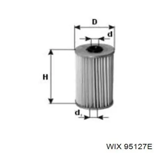 Фільтр тонкого очищення палива WIX 95127E ціна, від 2.67 USD