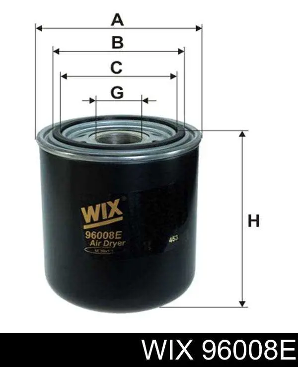 96008E WIX фільтр осушувача повітря (вологомастиловідділювача (TRUCK))