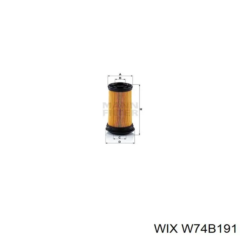 Фільтр системи відпрацьованих газів W74B191 WIX