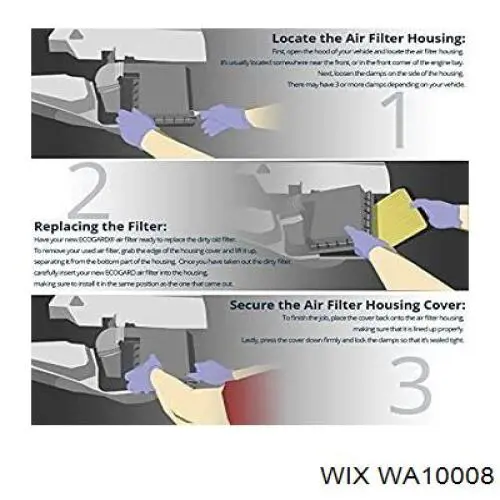 WA10008 WIX Повітряний фільтр двигуна