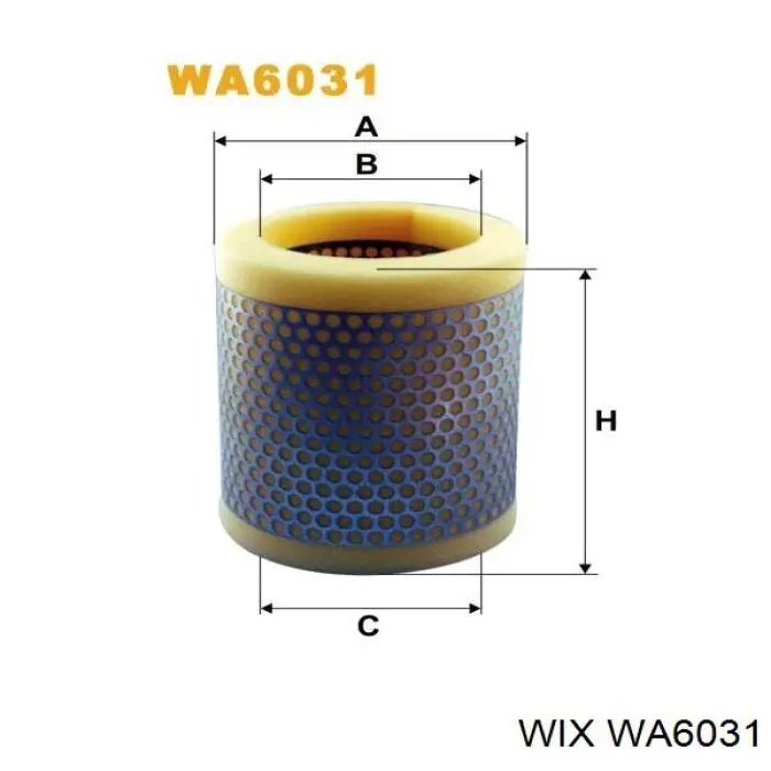 Фільтр повітряний WIX WA6031