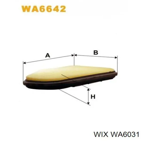 Купити WA6031 WIX Автомобільний фільтр повітря