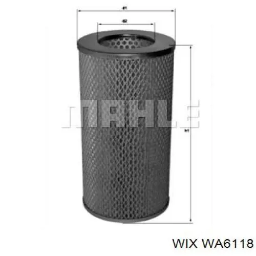 WA6118 WIX фільтр повітряний