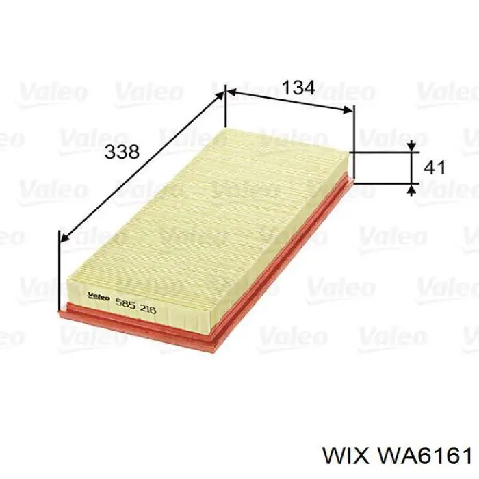 WA6161 WIX фільтр повітряний