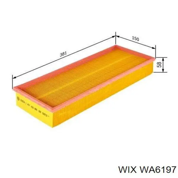 Елемент повітряного фільтра WIX WA6197 ціна, від 8.22 USD