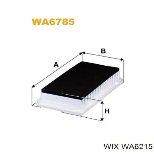 Елемент повітряного фільтра WIX WA6215 ціна, від 4.17 USD