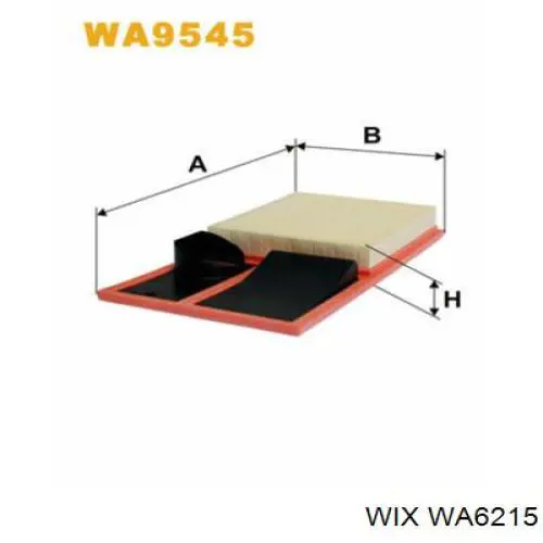 Купити WA6215 WIX Автомобільний фільтр повітря