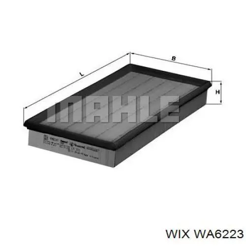 Елемент повітряного фільтра WIX WA6223 ціна, від 5.18 USD