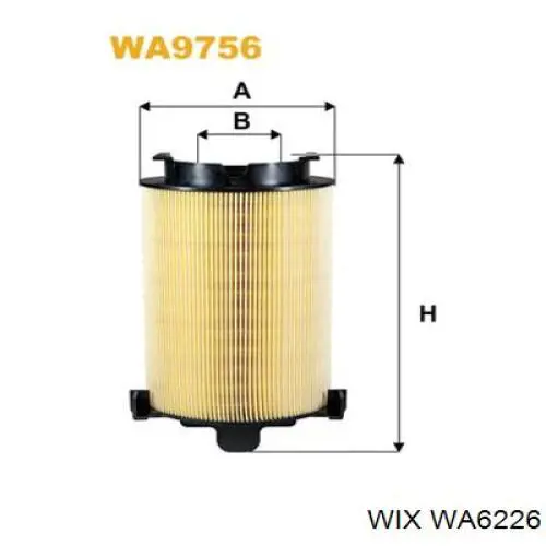 WA6226 WIX фільтр повітряний