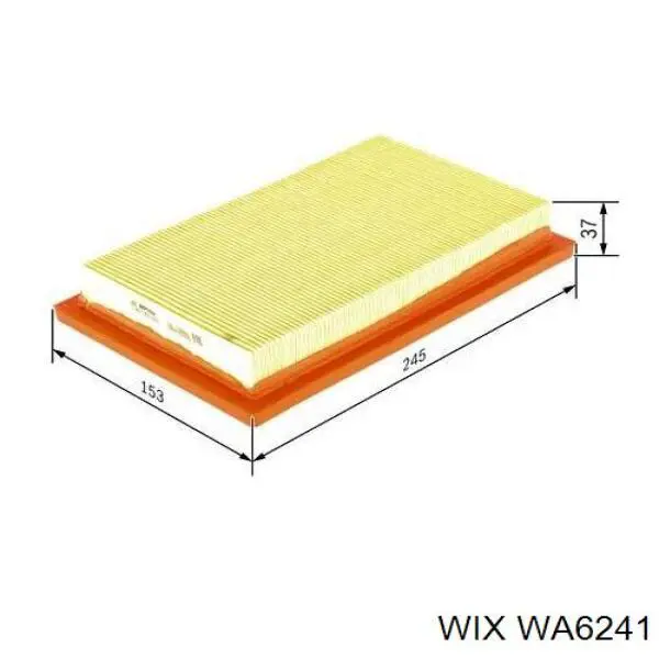Купити WA6241 WIX Автомобільний фільтр повітря