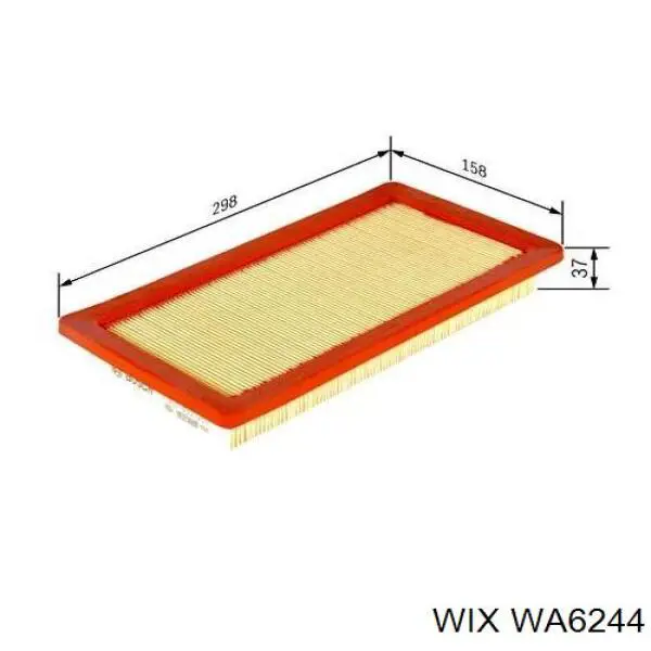 Повітряний фільтр WA6244 WIX