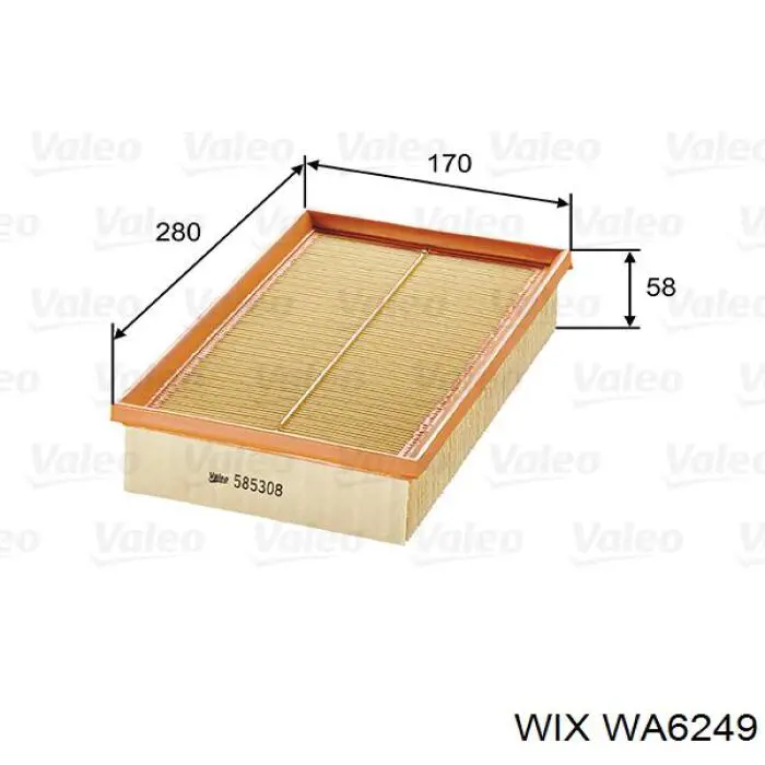 Купити WA6249 WIX Автомобільний фільтр повітря