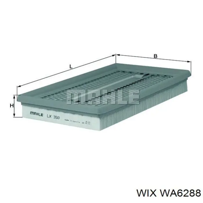 Купити WA6288 WIX Автомобільний фільтр повітря