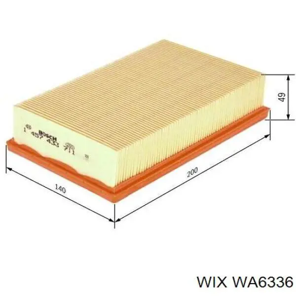 Фільтр повітряний WA6336 WIX