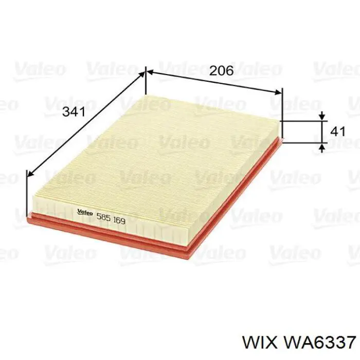 Фільтр повітряний WA6337 WIX