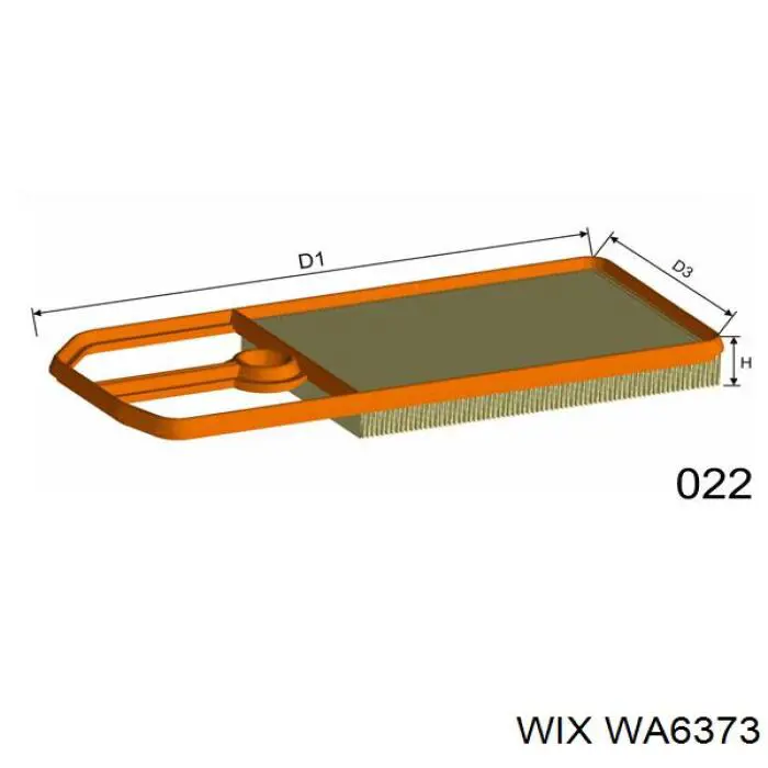 WA6373 WIX фільтр повітряний