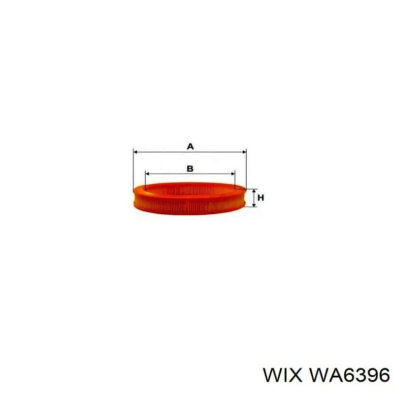 WA6396 WIX фільтр повітряний